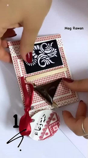 Scratch Off Card Reveal with Stylish Red Nails