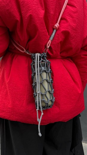 Handmade Paracord Water Bottle Holder | Adjustable Strap - Etsy