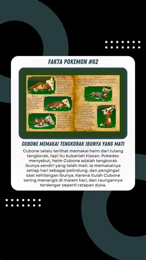 Cubone Memakai Tengkorak Ibunya Yang Sudah Mati