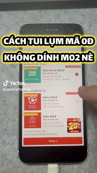 Cách tui săn mã 0đ mà không dính m02 nè #xuhuong #shopee #sansale #magiamgia #voucher
