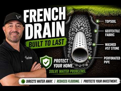 How to Install a French Drain (Avoid Water Problems)