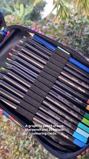 8.2K views | Bring imagination to life with 24 vibrant, velvety-smooth pencils, a graphite pencil, eraser, sharpener and 20 unique colour-in cards — all neatly packed into a handy zip-up case. With every colour and tool they need to create, Get Arty is made for little artists with big ideas at home or on the go! | Spencil | Facebook