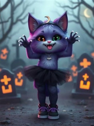 Midnight Kitty Boogie 🐈💃🔥 #cat #catdance #cute