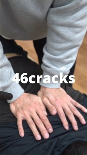 [ASMR chiro cracking]A powerful crack from T1 and T2！46cracks #shorts #cracks #asmr #chiropractic
