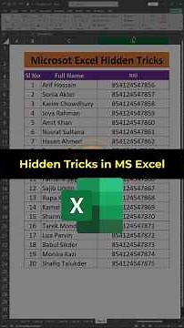 Excel Tips and Tricks 2025 | Save Time & Boost Productivity in Microsoft Excel