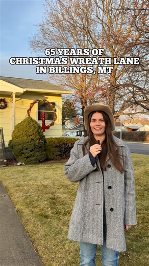 65 years of Christmas Wreath Lane in Billings, MT! #facts #history #montana #explore #historic | Mary Kate Teske