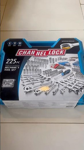 225 pc Channel lock mechanic tool set unboxing and review