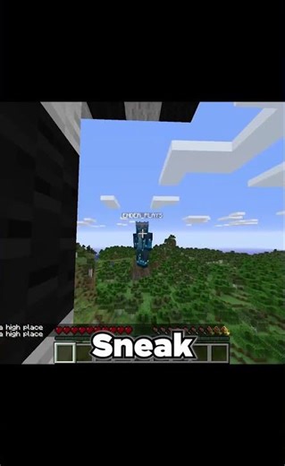 Minecraft Crouch glitch #shorts #minecraft