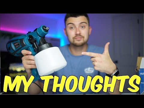 Review of the MirrorZone 1000W Electric Paint Sprayer - 4 Nozzles, 3 Patterns, 1400ml Tank & More!