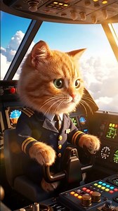 “Pilot Kitty Flies Into the Sky! ✈️🐱☁️”