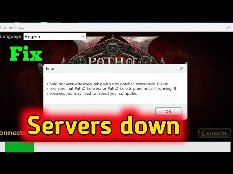 Fix Path of Exile game connecting problem | Could not overwrite executable with new patched executab