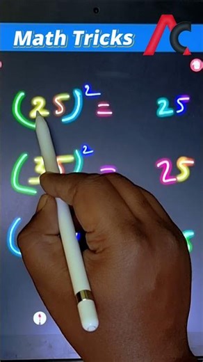 Tricks To Square Tow Digit Number Last Digit 5 | Maths