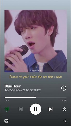 TXT "Blue Hour" Short Version with lyrics.#txt #shorts #lyrics