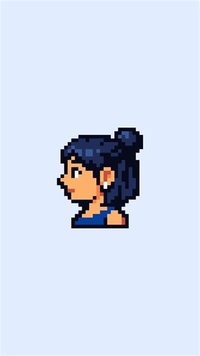 Dialogue box side profile ❤️‍🔥 pixel art made in Aseprite