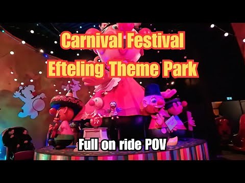 Carnival Festival Full on ride POV | Efteling Theme Park | 4K