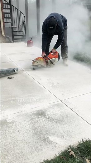 Stihl TS 420 Cut Off Saw / Cutting Concrete