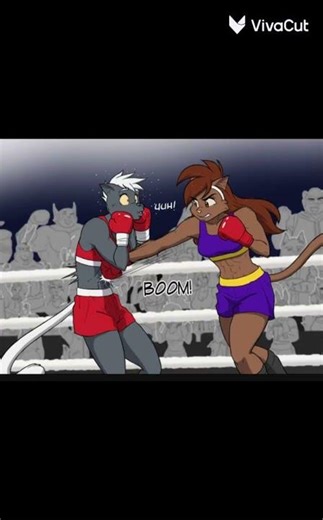 Underground clash ladies 🥊fight out | a furry boxing comic by the artist that drew Deborah the cat
