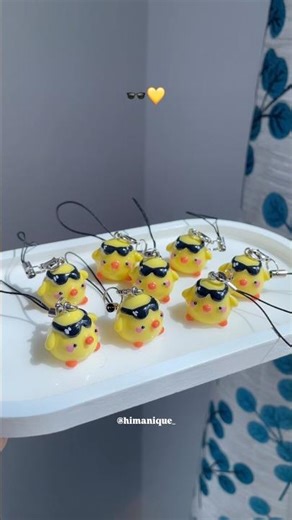 Handmade DIY clay charms tutorial ✨🎀 #shorts #diykeychain