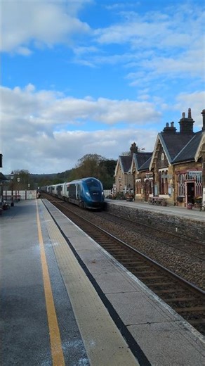 Sunday 19th April as the Avanti Spring Diverts come to an end 805 011/009 pass Settle on the Up Line