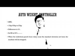 A.W.C setting in tablet compression machine.