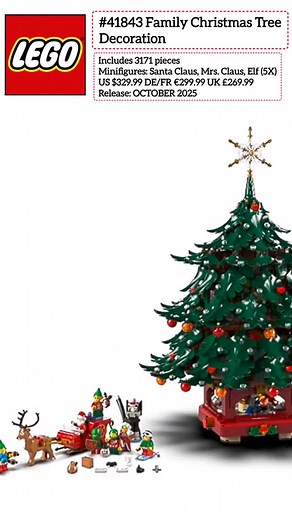 #LEGO New Set - #41843 Family @Christmas #Tree Decoration | Lgm Bricks