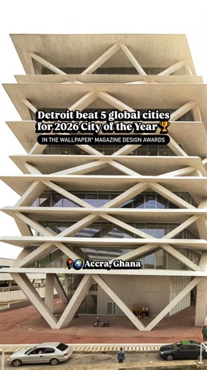 Exciting Detroit news! Detroit has been named City of the Year in Wallpaper* magazine’s 2026 Design Awards. 🏆 Detroit beat out 5 global cities that were honored on the shortlist: Accra, Ghana; Busan, South Korea; Delhi, India; Helsinki, Finland; and São Paulo, Brazil. 🌍🎨 Wallpaper* magazine was founded in 1996 in London and is one of the most prominent design publications in the world. Wallpaper* pointed to the momentum you can see across the city, from Michigan Central’s transformation to Hu