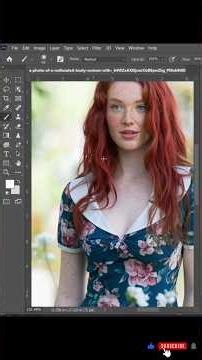 How To Change Hair Colour In Adobe Photoshop Tutorial #photoshoptutorial #photoshop #shorts