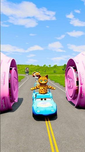 FUNNY AND CRAZY CARS VS BOLLARDS #shorts | Smash Drive