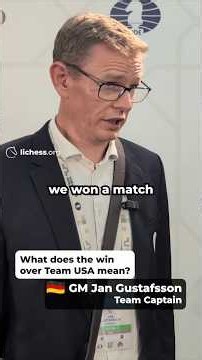 🇩🇪 Jan Gustafsson after Germany's win over the USA #ChessOlympiad