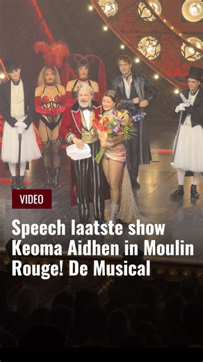 Laatste Voorstelling van Keoma Aidhen in Moulin Rouge! De Musical