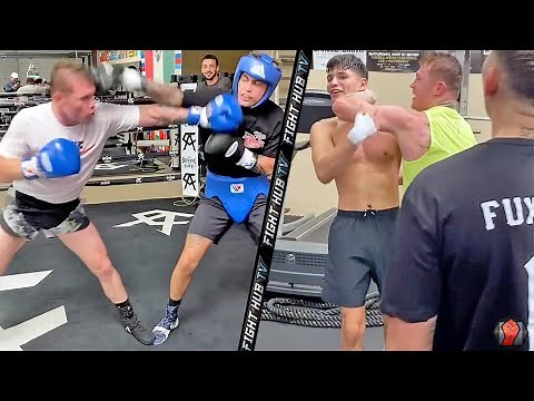 CANELO SPARRING RYAN GARCIA'S BROTHER! DOESNT GET TOUCHED! DISPLAYS DEFENSIVE MASTERY