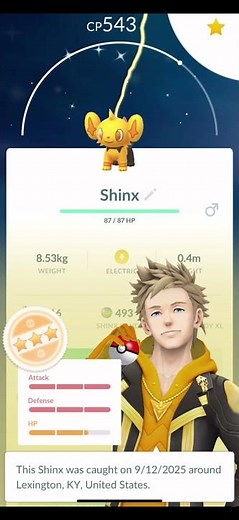 Rare wild 3 star shiny Shinx! Then evolving all the way up to Luxray! #pokemongo