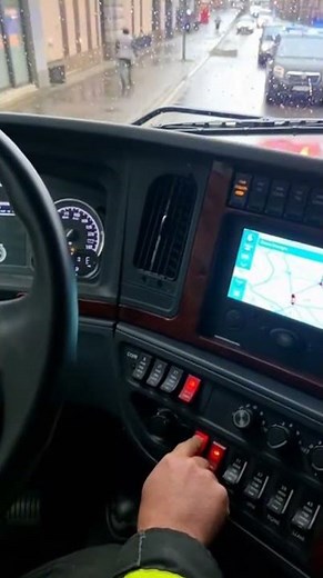 Inside a Fire Truck: Sirens On, Lights Flashing! 🚒🔥 #Firefighter #POV #Emergency