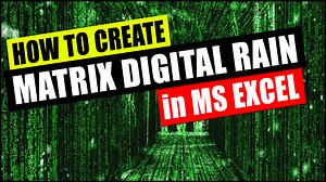 Matrix Digital Rain in Excel - XL n CAD