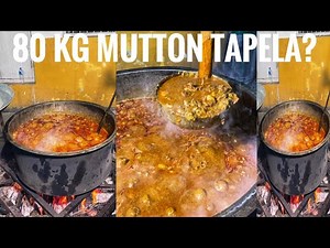 80 kilo goat meat | 80 kilo mutton tapela making authentic Surat Khatri Gujarati dish | tapelu puri