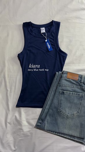 Navy Blue Racerback Tank Top Styling Ideas