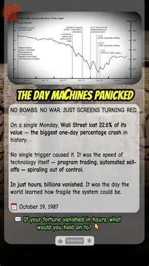 Black Monday Stock Market Crash (1987) #shortsfeed