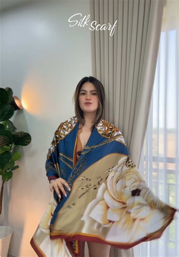 Silk Scarf na Nagiging Cardigan Blazer
