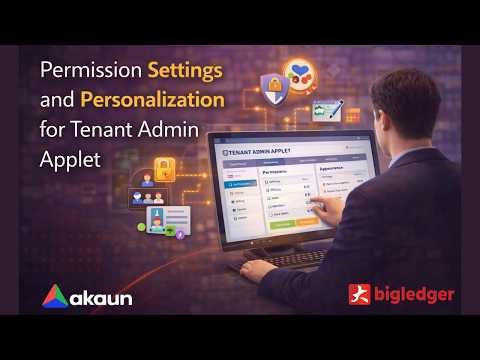 Tenant Admin Applet (Permissions & Roles Management) in BigLedger | Full Guide | Bigledger