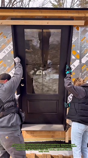 Smart Way to Install a Heavy Exterior Door! 🔥 Perfect Fit with Less Hassle