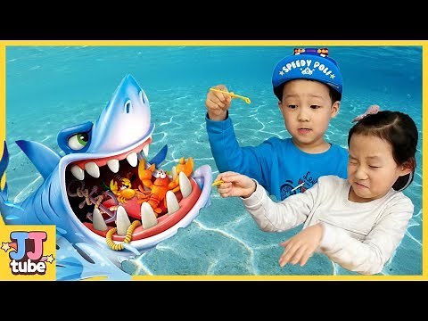 상어를 조심해!! 보드게임 벌칙은 엄청 신 젤리 캔디 먹기 놀이 [제이제이 튜브-JJ tube]