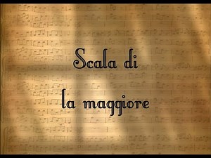 Le scale musicali al pianoforte - Scala di la maggiore