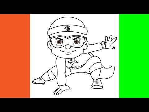 How To Draw Mighty Raju Drawing Tutorial for beginner | D4Drawing