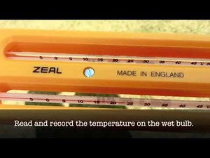 Finding Relative Humidity Using a Sling Psychrometer