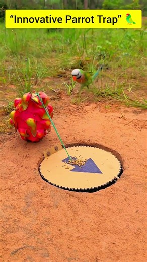 “Innovative Parrot Trap” 🦜#funny #comedy #birds #shorts
