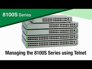 Managing the 8100S Series using Telnet