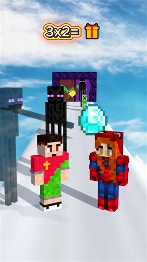 MİNECRAFT Love Run ❤️ Ronaldo vs Spider-girl Funny Challange! #minecraft