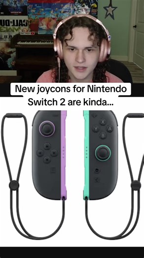 New Light Purple and Light Green Joy-Con controllers are a little disappointing #nintendo #switch2 #nintendoswitch #fyp #gaming