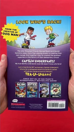 Tra-la-laaaa! Captain Underpants: The First Epic Manga by Dog Man creator Dav Pilkey, coming 4/7.