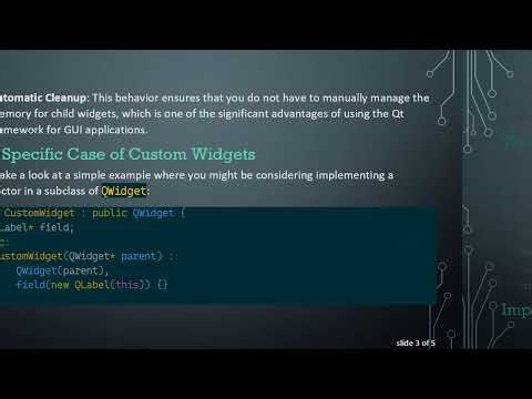 Should You Define a Destructor for a Derived QWidget?